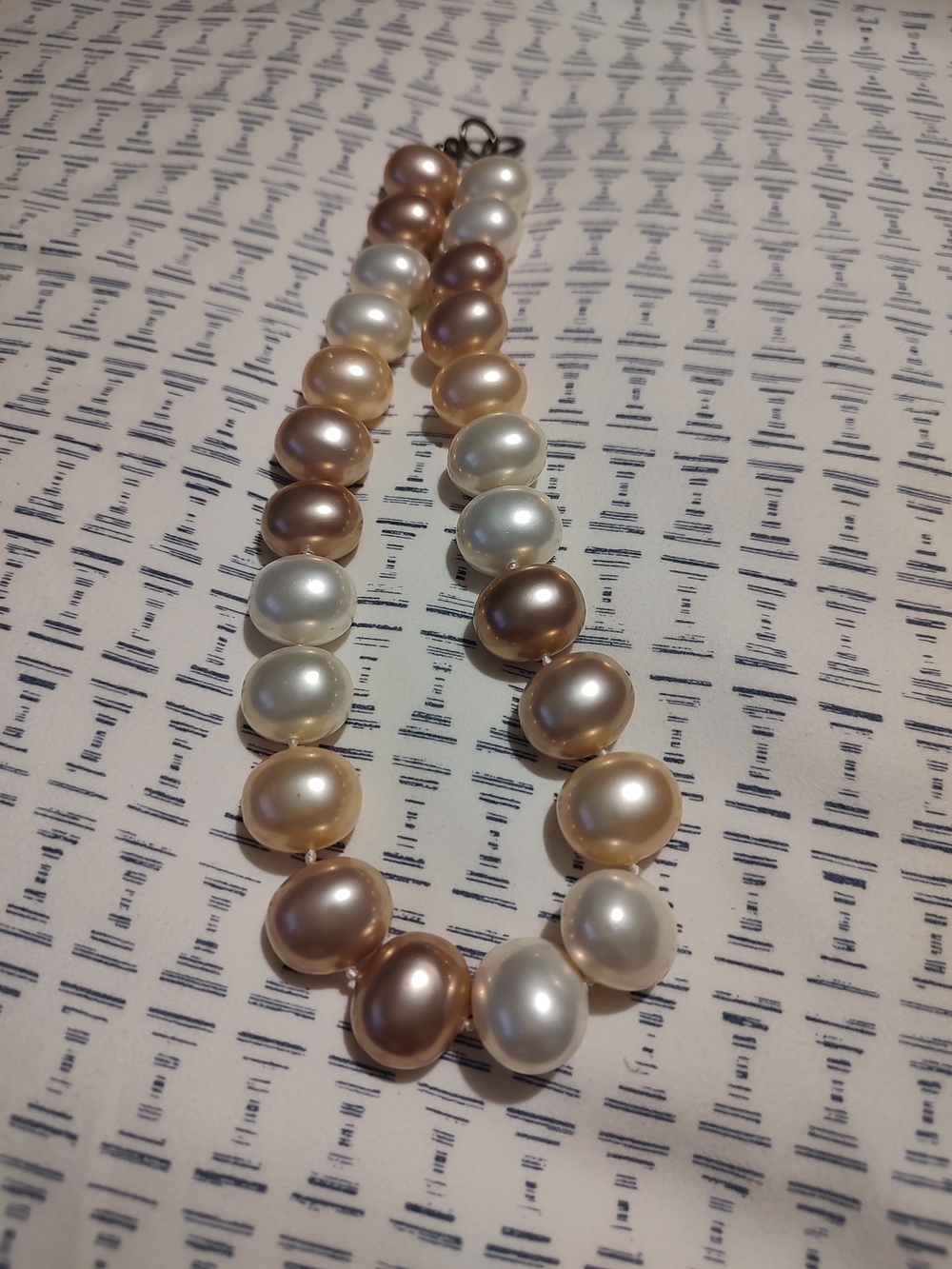 Multi-Colored Pearl Necklace by